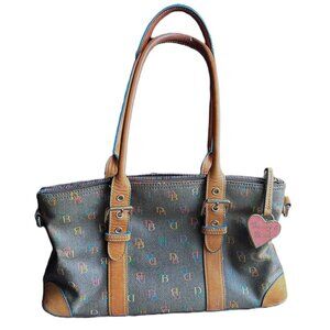 Dooney & Bourke Rainbow Logo Y2K Satchel Bag Handbag ON SALE till 8/25